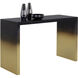 Monaro 52 X 20 inch Black / Antique Brass Console Table